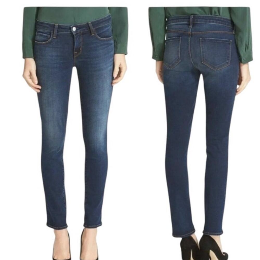 L'Agence‎ Coco Midrise Slim Stretch Denim Jeans Tapered Leg Size 25 Authentique